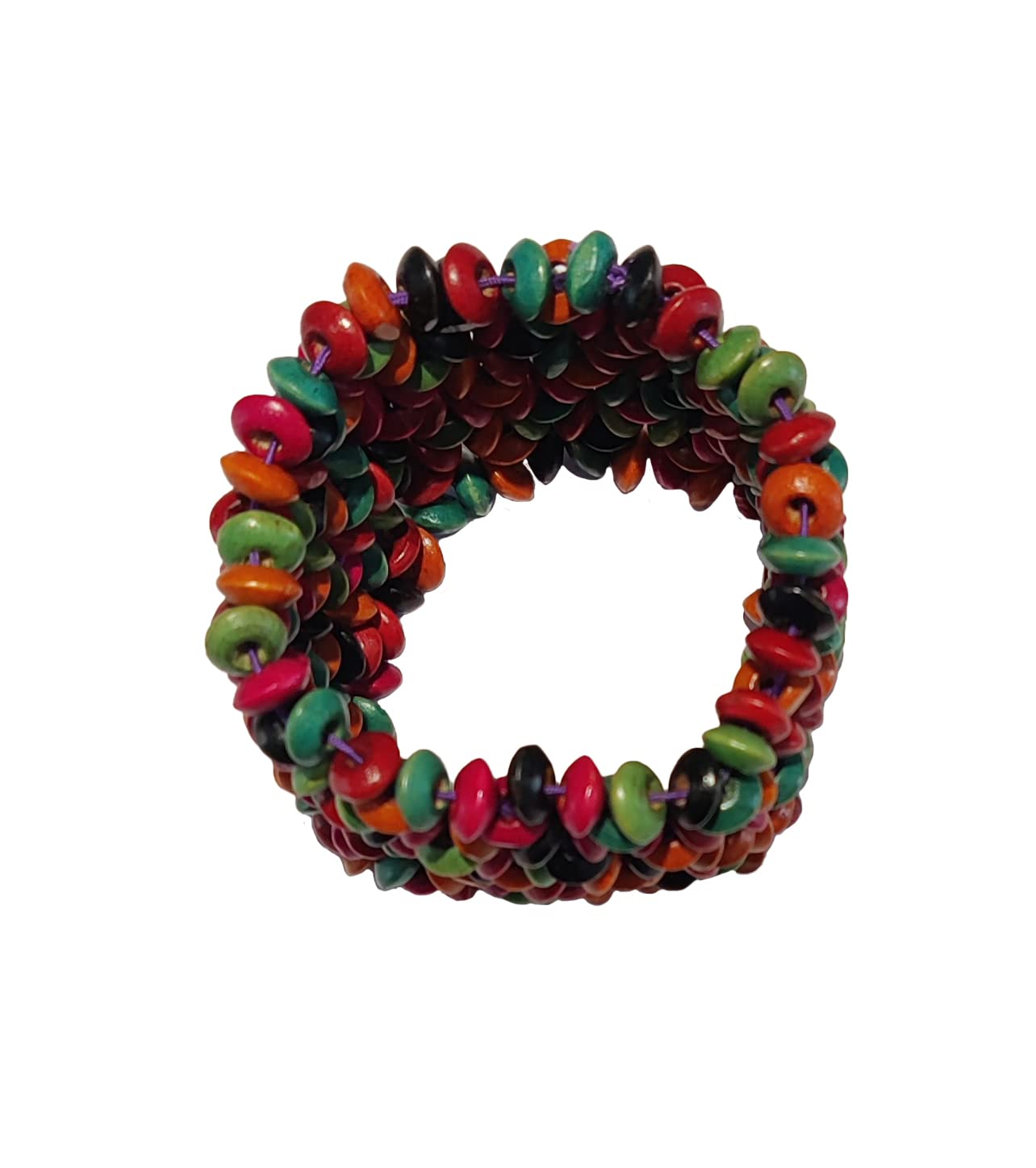 LA BELLEZA Fashionable Multicolor Adjustable Hand Made Elastic Wooden Beads Bracelet Bangle For Girls And Women (In Multicolor) (B0BVW1VXMY) Amazon Price History, Amazon Price Tracker