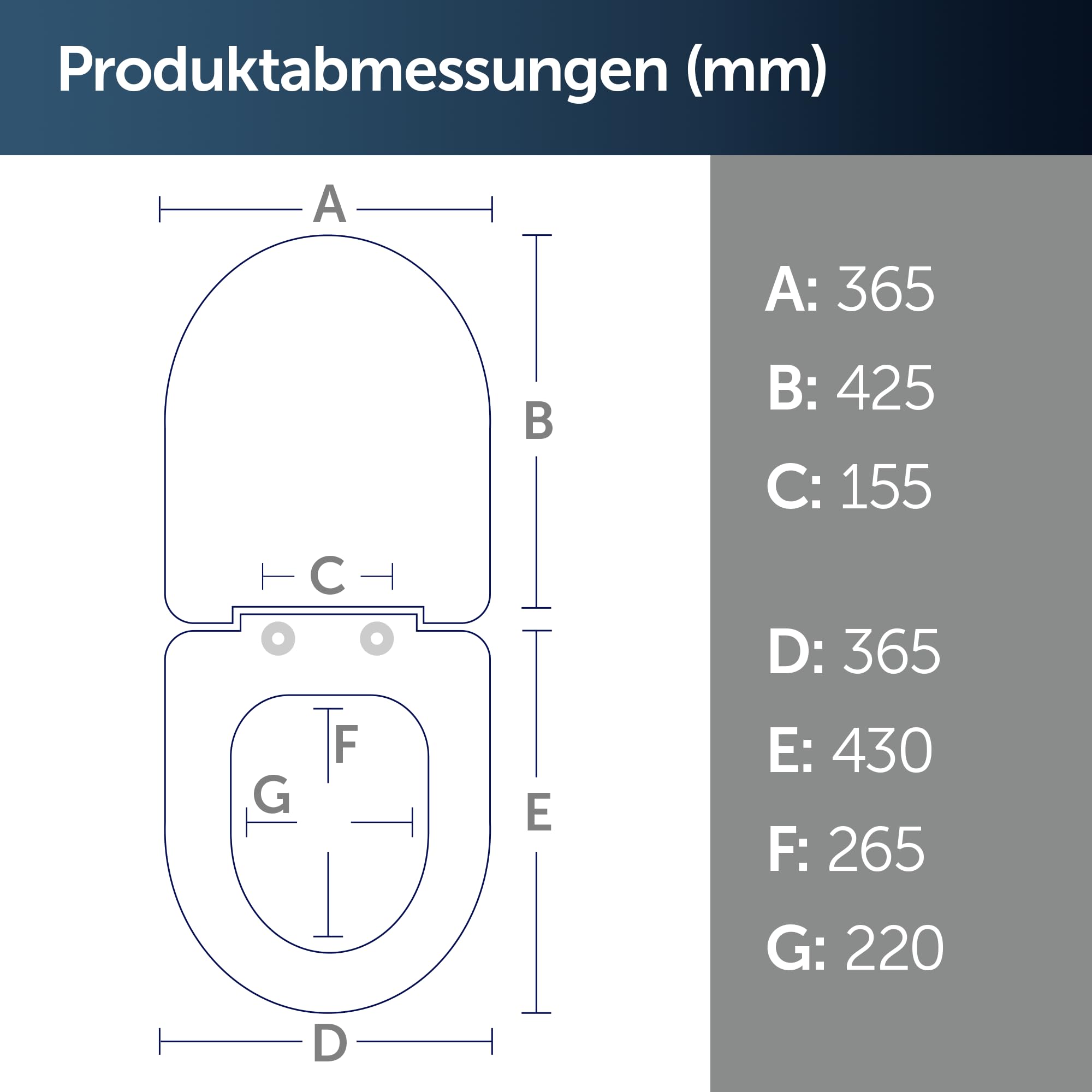 Ideal Standard Eurovit WC-Sitz mit Softclose, Wrapover – Weiß (Alpin) | Abnehmbarer WC-Sitz mit Absenkautomatik (Softclose) und robusten Edelstahl-Scharniere, T679301