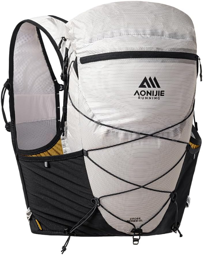 AONIJIE 15L Hydration Backpack Running Vest for Women and Men with 9 Pocket Lightweight Trail Running Backpack Chest Circumference Adjustable for Marathon Race Jogging Cycling