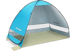G4Free Automatic Beach Pop-up Sun Shade Canopy for 3-4 Persons