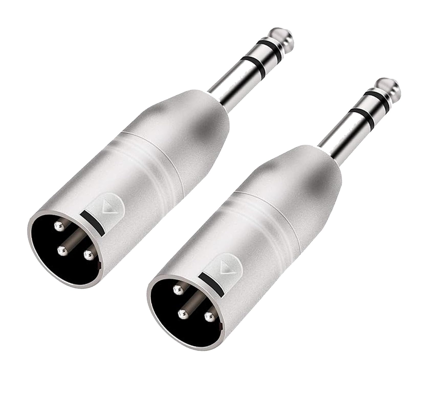 Maoggha 2 Piezas Adaptadores de Audio TRS de 6,35 MM, Adaptadores XLR a Jack de 6,35 mm, Câble Adaptateur Jack, Macho Adaptador, Compatible para Micrófono, Altavoz (Stereo) — view 7