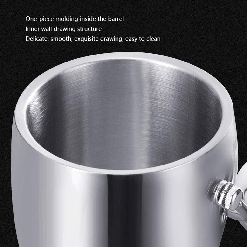 Cubitera Champanera Espesar Cubo De Hielo De Acero Inoxidable Con Barra De Tapa Cubo De Hielo Moderno Cubo De Champán Vino Cerveza Cubo De Hielo Cubiteras Para Botellas ( Color : B , Size : 1.2L )