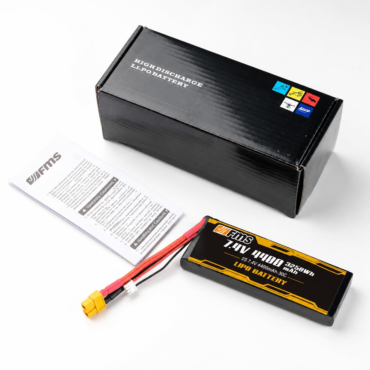 Amazon.co.jp: FMS RCカー LIPOバッテリー 2S リポバッテリー 7.4V