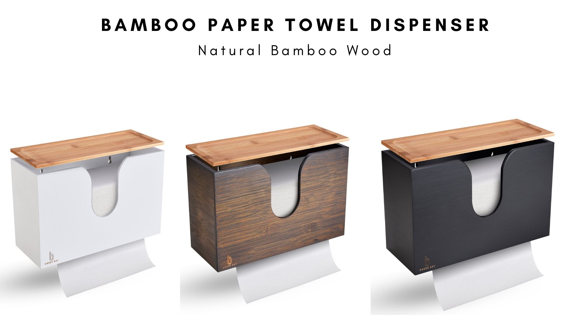 Amazon.com - Cozee Bay Bamboo Paper Towel Dispenser/Holder with