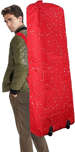 Miniatura 7 de Surblue Bolsa de almacenamiento para árbol de Navidad, se adapta a árboles artificiales desmontados de hasta 6 pies de alto, asas duraderas y
