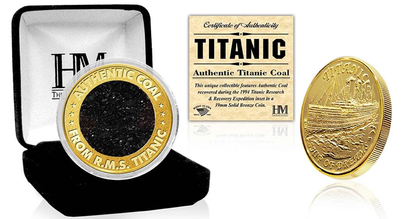 Titanic Coin (Authentic Coal from The Wreck of The RMS Titanic)