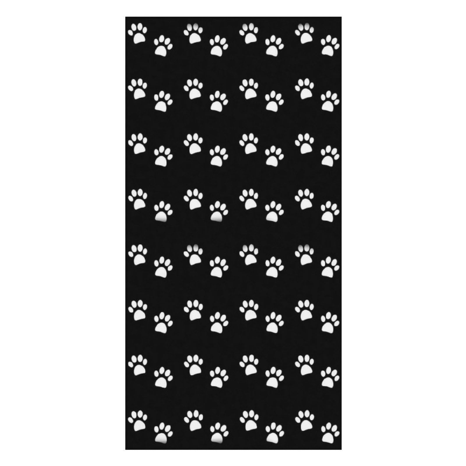 LWORZIIB Beach Towel, Dog Paw Prints Bath Towel, Pool Towel Great for Gym Swimming 80 X 160cm
