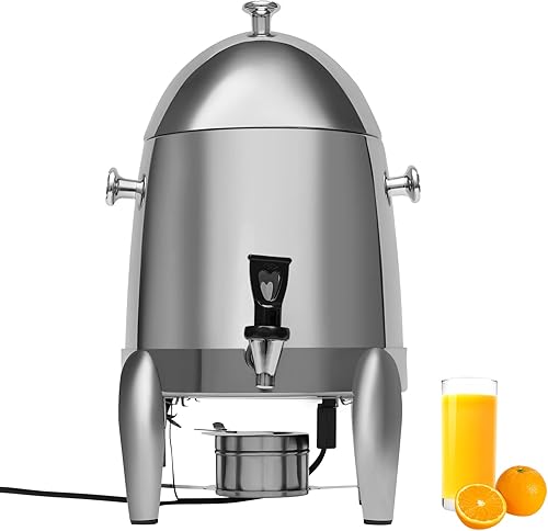 Miniatura 1 de Dispensador de bebidas calientes de 12L3.2 galones, dispensador de bebidas aisladas de acero inoxidable de 400 W, dispensador de bebidas frías y