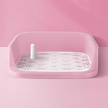 Dog Litter Box, Pet Training Toilet, Toilet Tray Dog Portable Toilet PP Material, Indoor Outdoor Training Pads, for Small Large Dogs Bathroom Restroom Balcony Indoor Outdoor Color Matcha Green