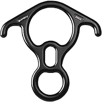 2win2buy Alumínium Ereszkedő Eszköz 50KN - Hegymászó Nyolcas Biztosító Karabiner Ívelt Füllel - UIAA Tanúsítvánnyal 1
