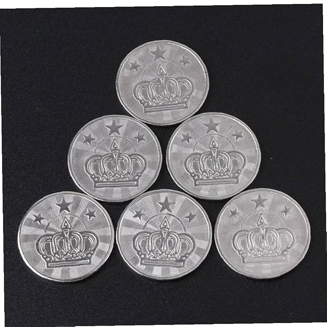 Foto 4 de 8 de 10pcs 25 * 2mm Juego Token Acero Inoxidable Arcade Juego Moneda Tokens