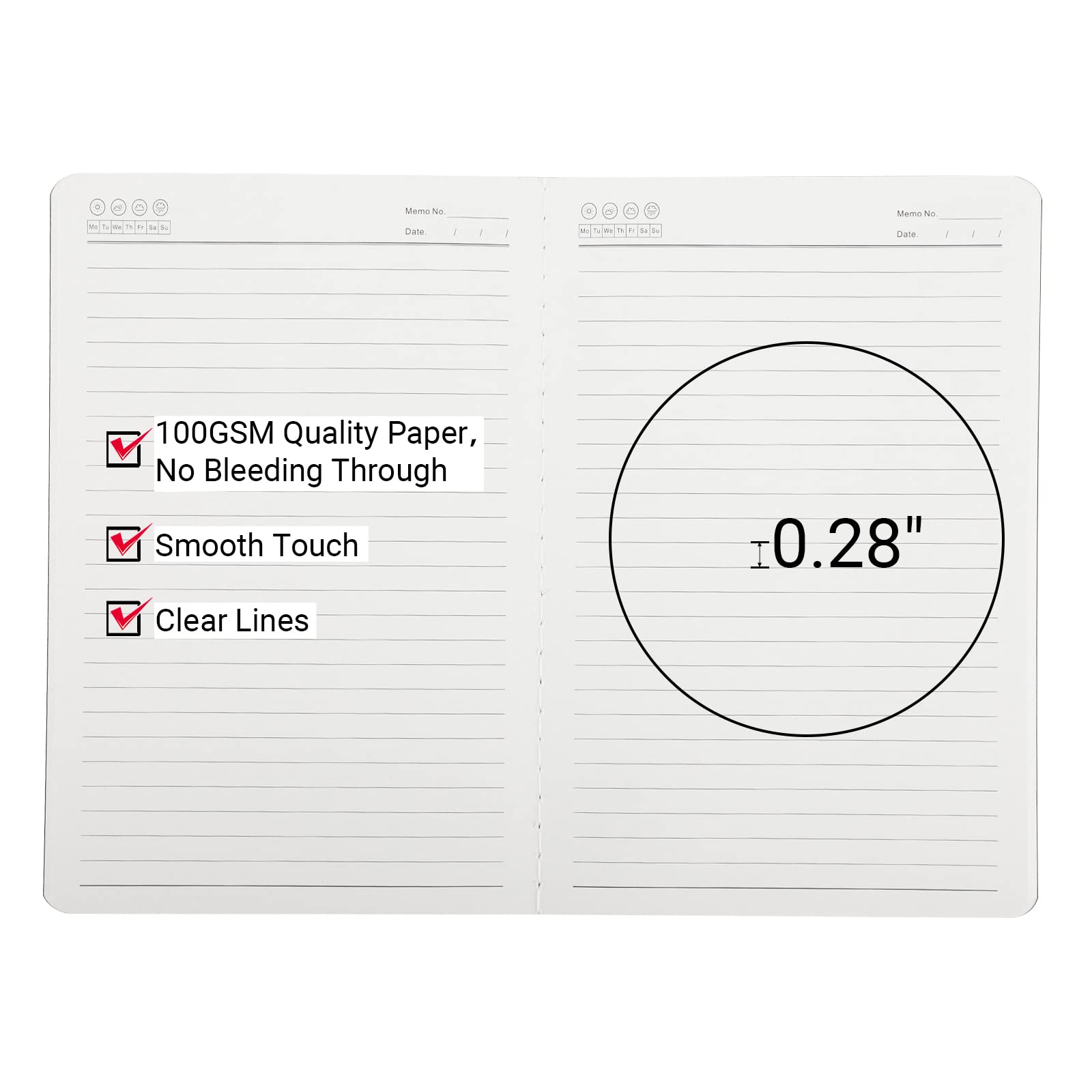 Yarotm notitieboek A5-8PCS SketchBook A5 14x21cm