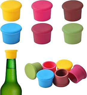 Nivofu 12 Pcs Silicone Wine Bottle Stoppers,Reusable Silicone Wine Bottle Cap,Beer Bottle Caps, Vacuum Sealed Wine Bottle Stopper Cap for Wine Beer Champagne Sealer Cover