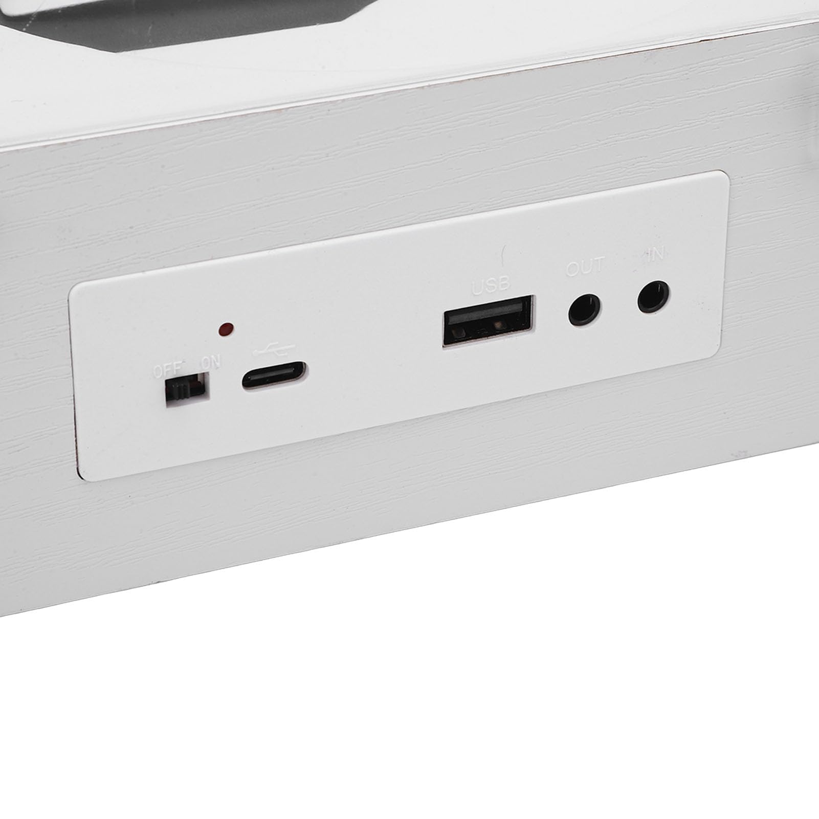 Przenośny Odtwarzacz BT CD Retro Wielofunkcyjny Odtwarzacz CD z Zdalnym Sterowaniem BT 5.0 USB Odtwarzanie Napędu Flash Wbudowane w baterię 3600 MAh do Podróży w Biurze (Kolor białego drewna)