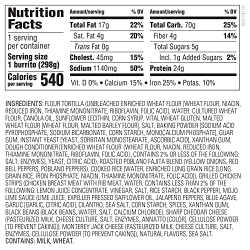 Amazon Kitchen Grilled Chicken Fajita Burrito, 10.5 Oz #TOP3