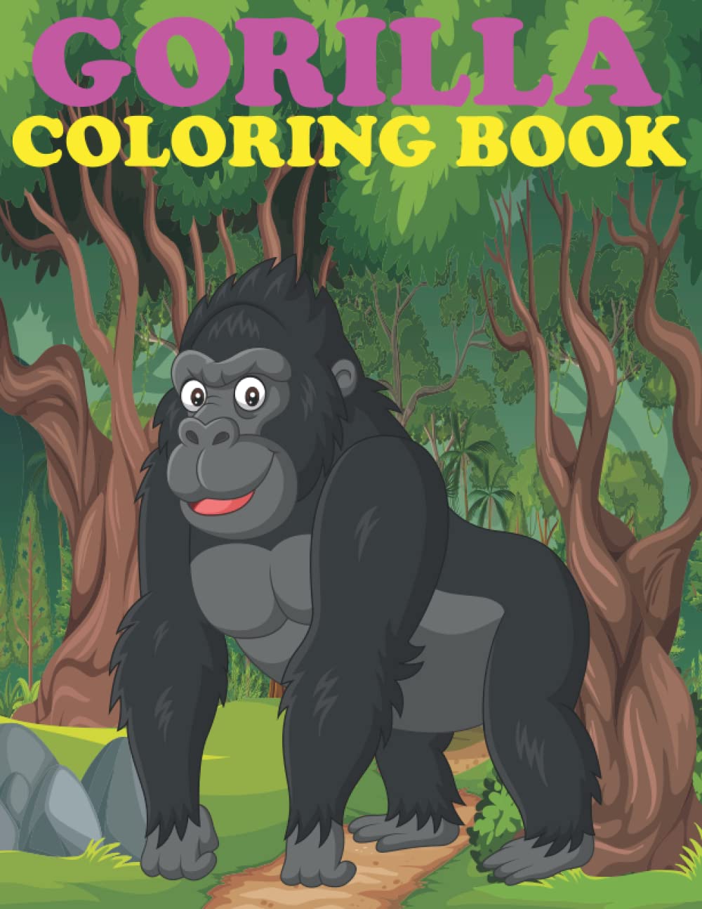 Gorilla Coloring Book: Fun, quirky and inimitable super Gorilla coloring book for all ages