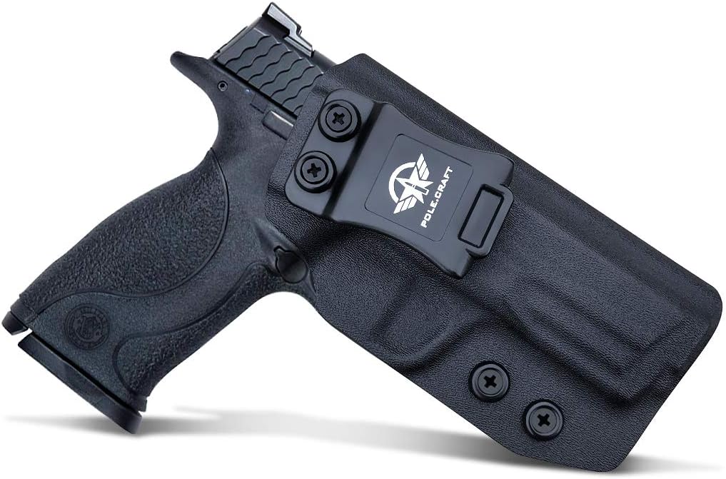 M&P 40 Holster IWB Kydex Holster Custom Fit: Smith & Wesson M&P .40 4"/4.25" Pistol - Inside Waistband Concealed Carry - Adj. Cant Retention - Cover Mag-Buttom - No Wear, No Jitter
