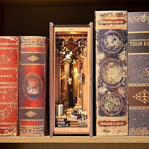 CUTEBEE DIY Book Nook Kit - DIY Miniature Dolls House Kit with Furniture and LED Light, 3D Puzzle Wooden Art Bookends, Model Kits for Adults to Build (Butterfly of Unknown Lands) steampunk buy now online CUTEBEE DIY Book Nook Kit - DIY Miniature Dolls House Kit with Furniture and LED Light, 3D Puzzle Wooden Art Bookends, Model Kits for Adults to Build (Butterfly of Unknown Lands) steampunk buy now online