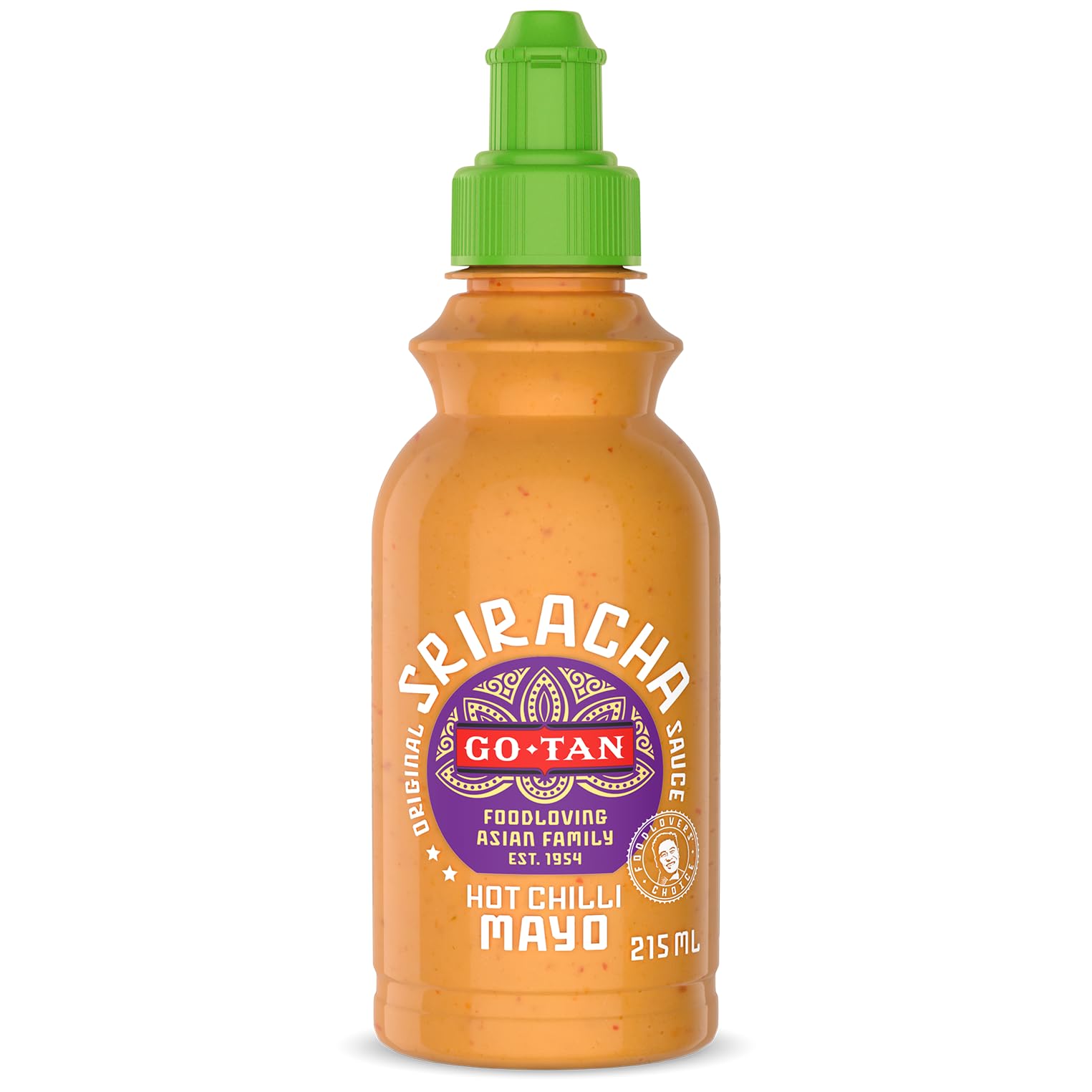 Go-Tan Salsa Sriracha Mayo 500ml Aderezo Cremoso Ligeramente Picante