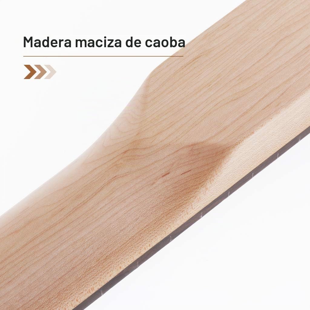 Cabeza de arce para guitarra eléctrica, diapasón de palisandro de 24 trastes para repuestos IBZ