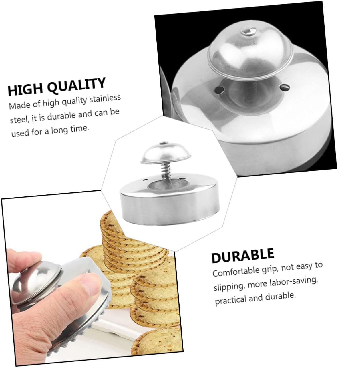 SECFOU 2pcs Diy Sandwich Maker Sandwich Cutting Dies Sealers Molds Bread Pressers Non-slip Strong