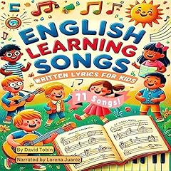 『English Learning Songs: Written Lyrics for Kids』のカバーアート