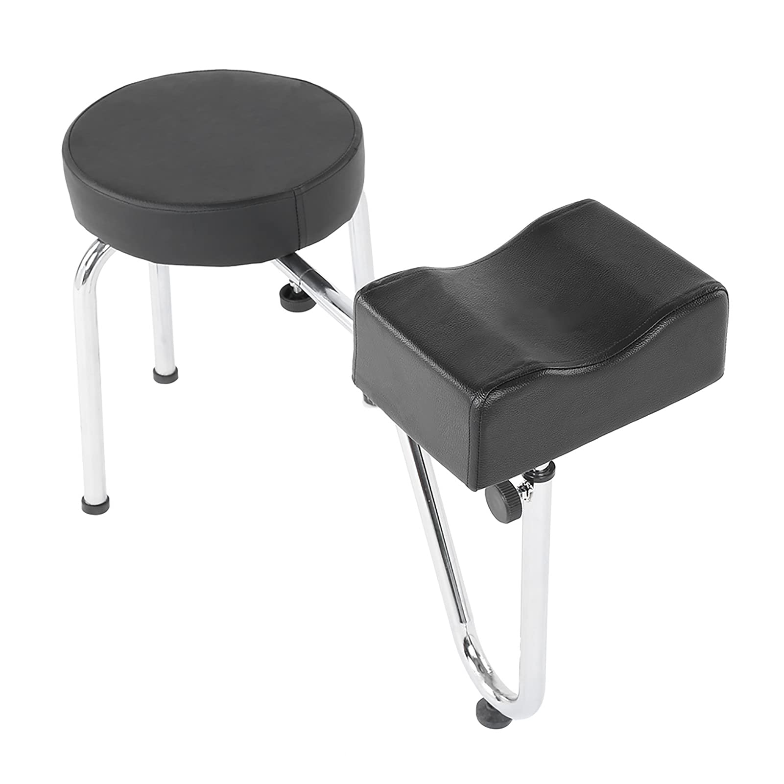 Poltrona Regolabile per Poggiapiedi per Pedicure, in Pelle PU, per Tatuaggi, per Un'esperienza Confortevole (BLACK)