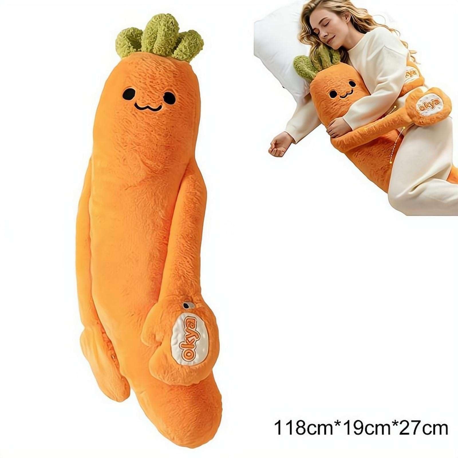 Mango-Plüsch-Umarmungskissen, Mango-Kissen, langes Körper-Kissen mit ferngesteuertem Hitze-Pat Arm und Bluetooth-Kuschelkissen, S-Aufnahme, beruhigend