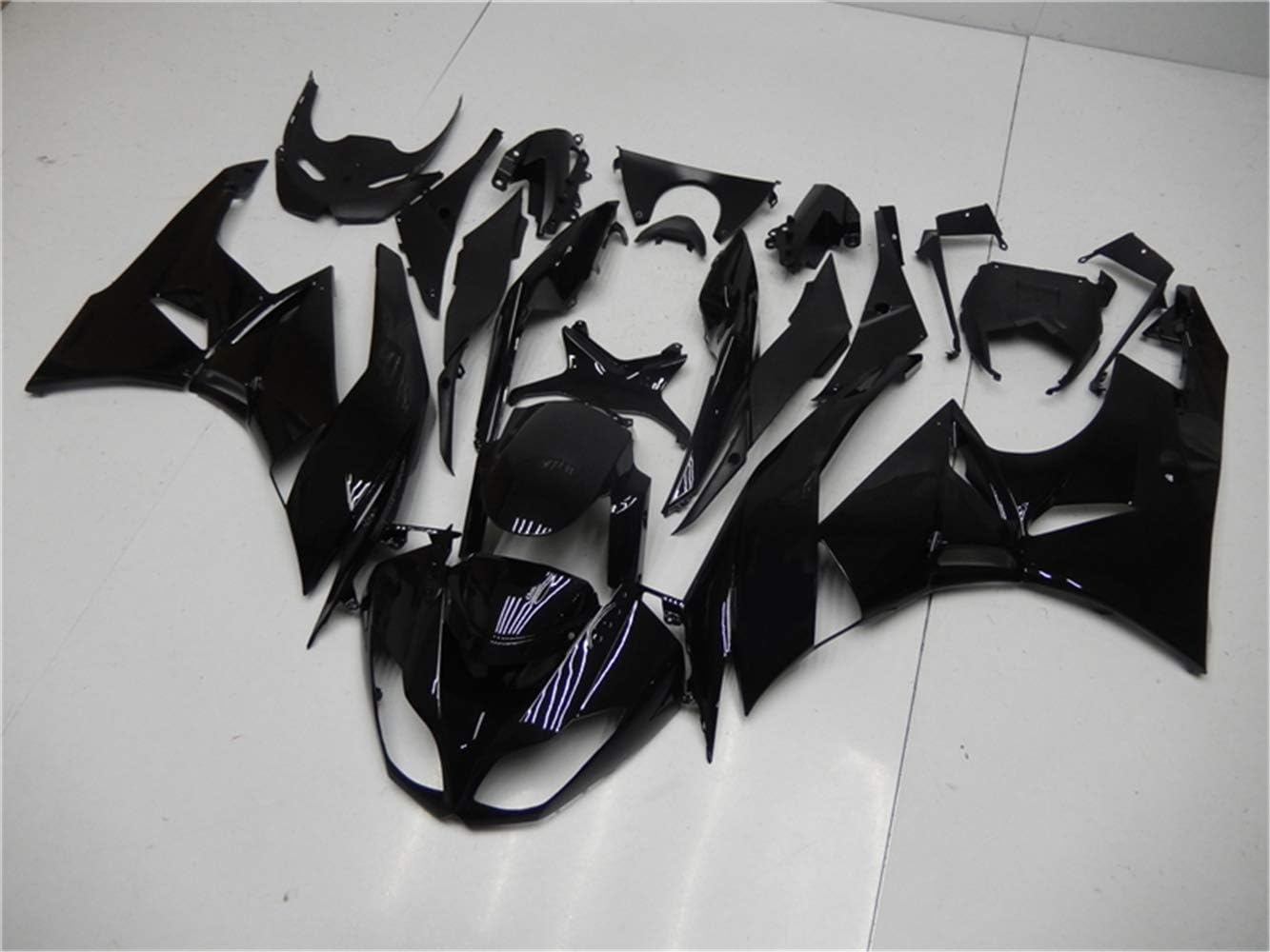 US STOCK Glossy Black Fairing Fit for 2009-2012 ZX6R 636 ZX-6R Injection ABS Plastics Aftermarket Bodywork Bodyframe 2010 2011 09 10 11 12