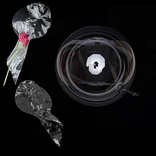 Globos transparentes para relleno, paquete de 15 globos BoBo rellenos de cuello ancho preestirados para rellenar