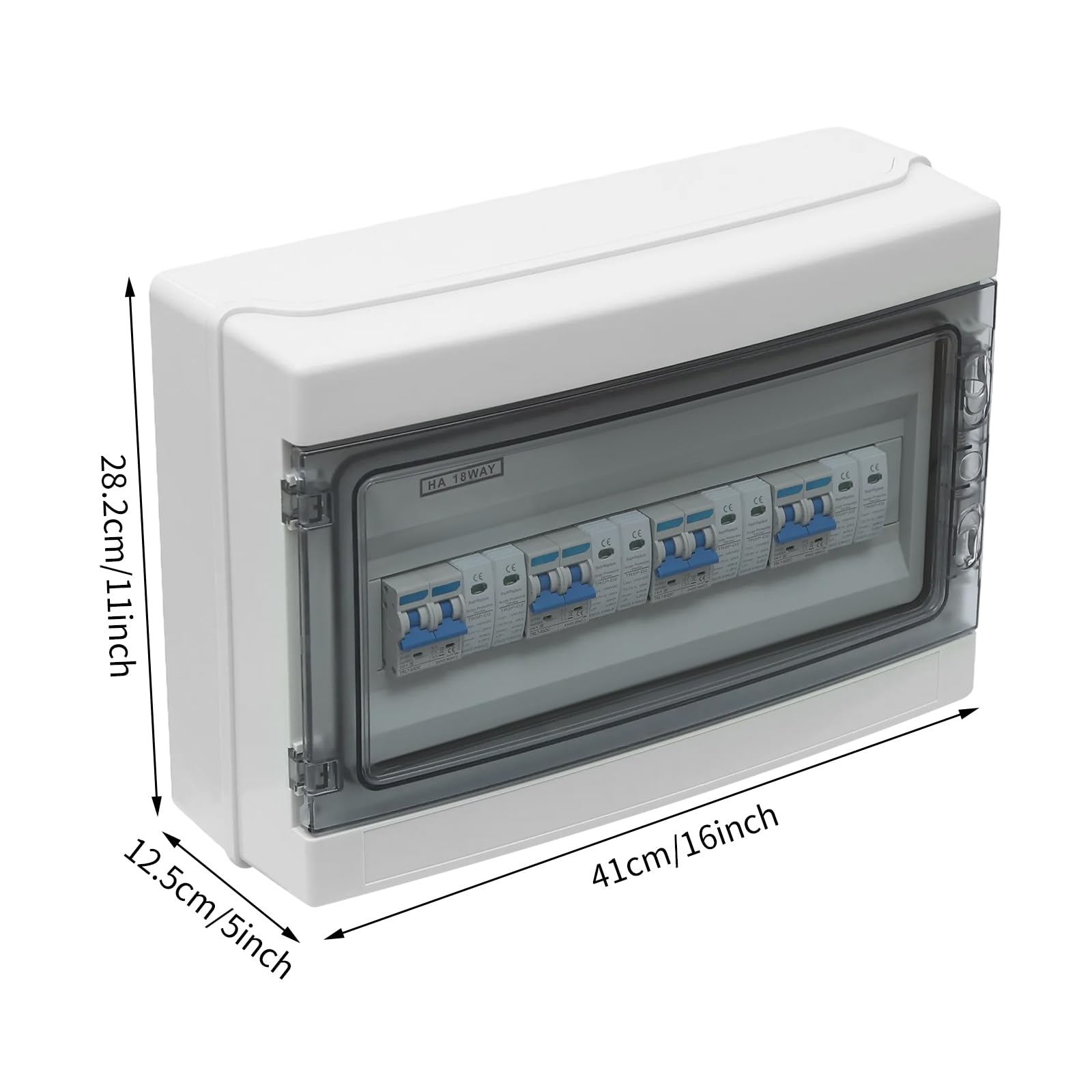 Überspannungsschutz PV, PV DC 1000V -15A Trennschalter PV Anlage, DC-Solaranschlusskasten IP65 Wasserdicht für Wohnmobile Off-Grid Systeme (4 Eingänge, 4 Ausgänge)