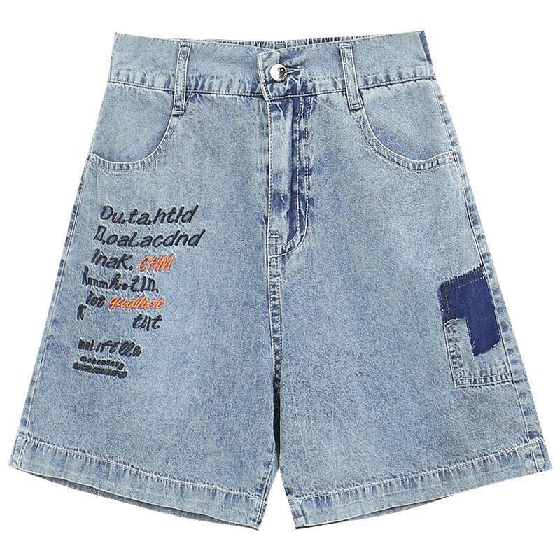 Short Femmes Hautes Taille Pantalon De Jambe Large Lettre De Mode De La Lettre De Mode