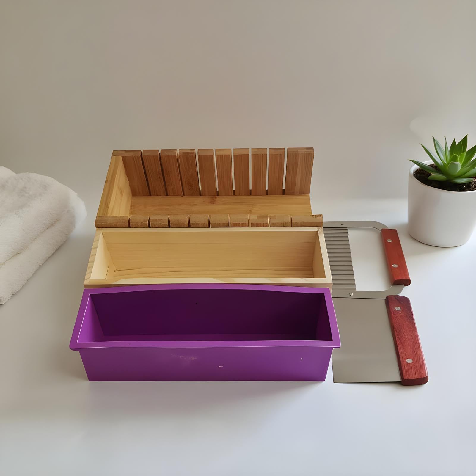 per la produzione di sapone, con tagliapaste, fatti in casa, 1390 millilitri di sapone per barrette | per progetti di cura quotidiana della pelle donne uomini autunno