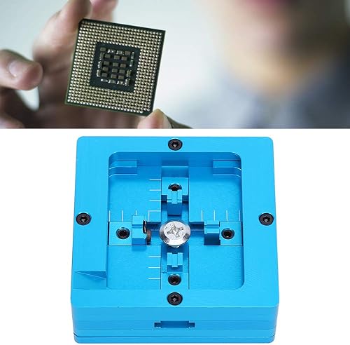 Miniatura 3 de BGA Reballing Rework Station - Plantilla de doble marco, kits de soldador de plantilla de 3.150 x 3.150 in, estación de soldadura para fijación