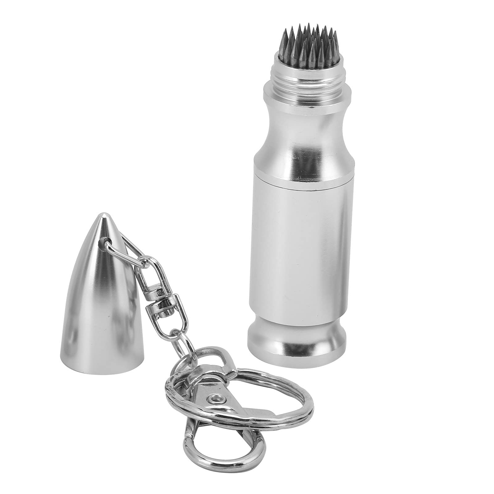 Billiard Shaper Repair Tool,3 x 0.6 Inch Aluminum Strip Shape Anti Fading Pool Cue Tip Stick Shaper with Handy Keychain for Billiards Lovers