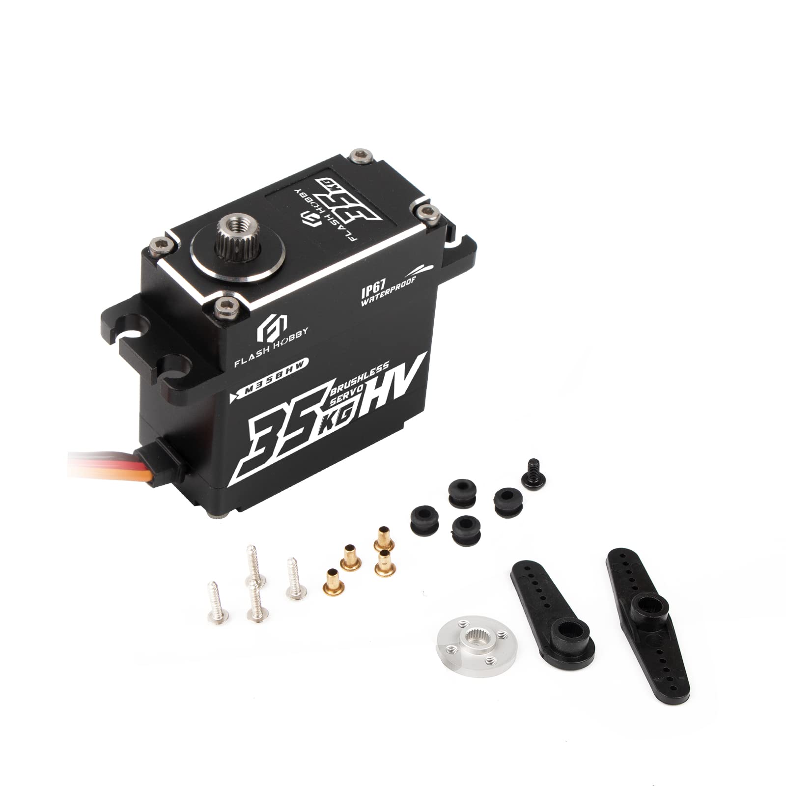 Buy FLASH HOBBY 35KG Brushless Servo Motor 8.4V High Torque Digital