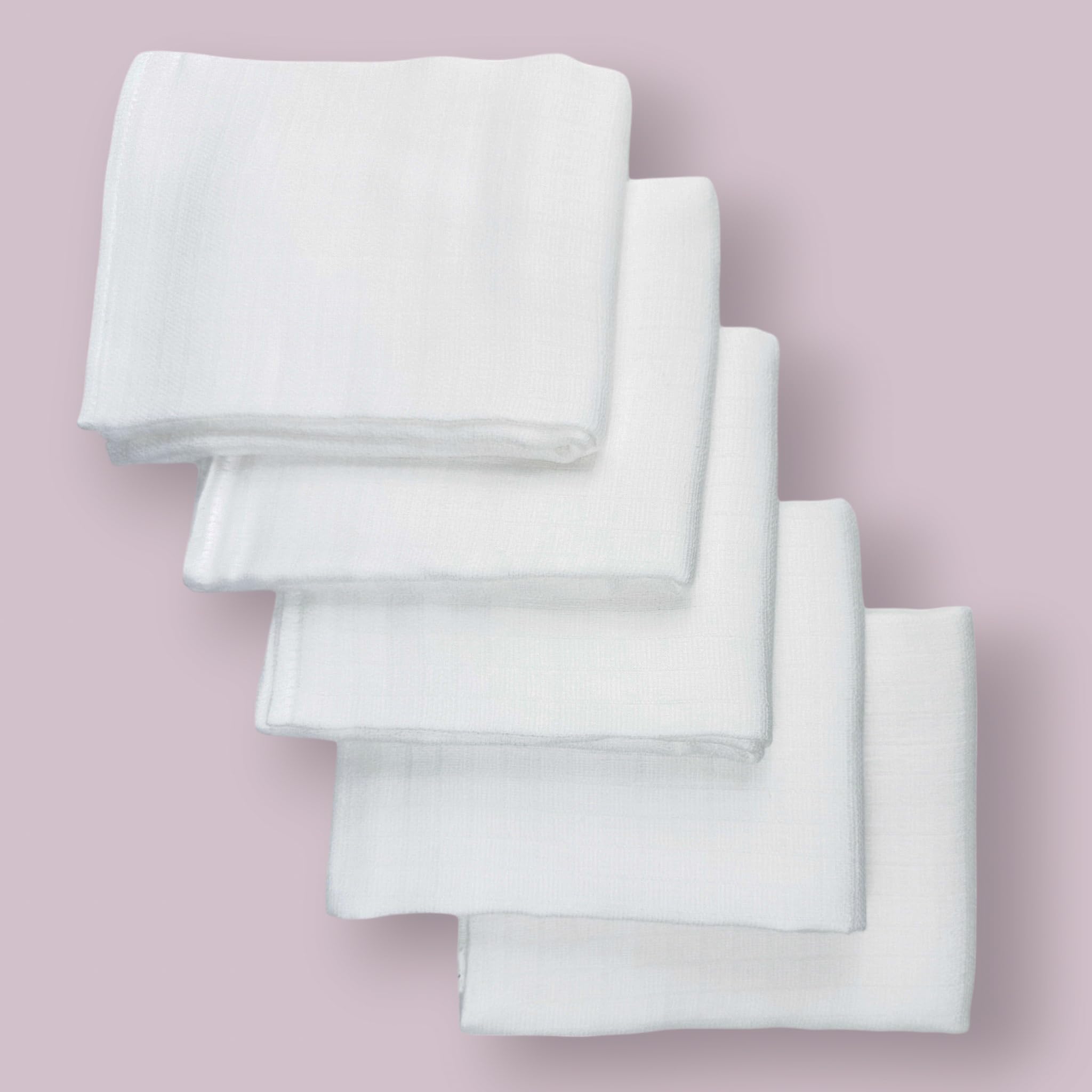 PLUMERI Mullwindeln 70x80 cm Baby, 20er Set, Weiß – Stoffwindeln, Spucktücher & Mulltücher aus 100% Baumwolle, Oeko-TEX Zertifiziert, atmungsaktiver Vorratspack