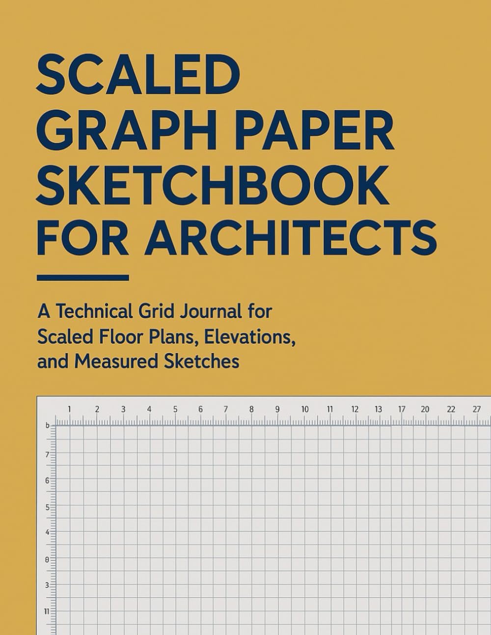 Scaled Graph Paper Sketchbook for Architects: A Technical Grid Journal for Scaled Floor Plans, Elevations, and Measured Sketches (The Architect’s Grid Series)