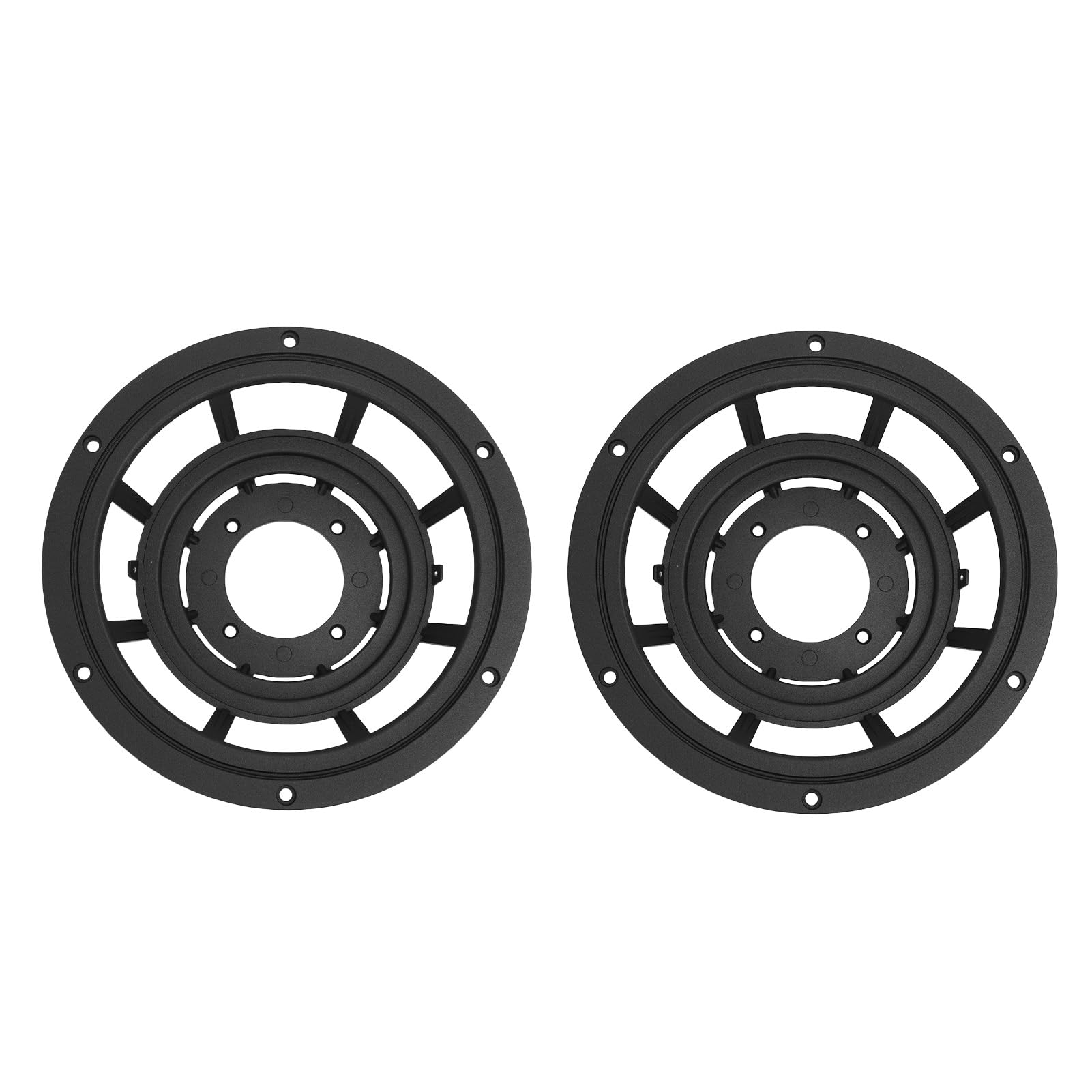 Ejoyous 2 Stück Lautsprecher-Beckenrahmen aus Gegossenem Aluminium, Woofer-Körbe, 223 Mm Außendurchmesser, 63 Mm Höhe, Rostfreie Lautsprecher-Reparaturteile für DIY-Subwoofer, PA-DJ