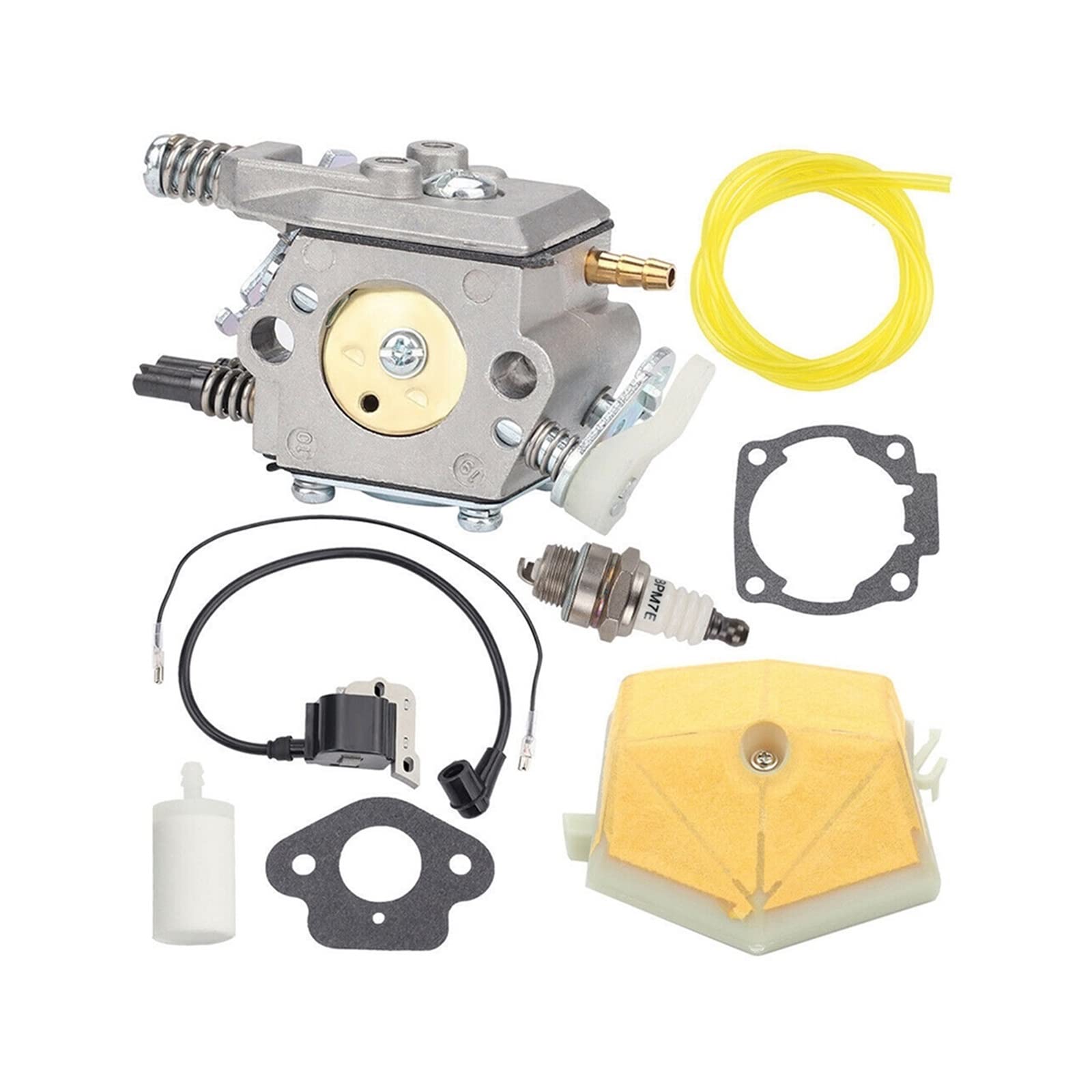 per Husqvarna 50 51 55 61 254 257 261 262 Motosega per Walbro WT-170 Carburatore Candela Kit Carburatore Filtro Carburante Parti del Motore del tagliaerba
