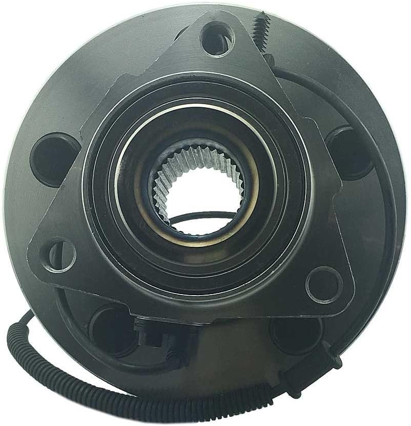 Front Wheel Bearing & Hub Assembly with ABS & 5 Lug, 33 Spline, Compatible with 2009-2010 Dodge RAM 1500, 2011 RAM 1500, Replacement for 515126