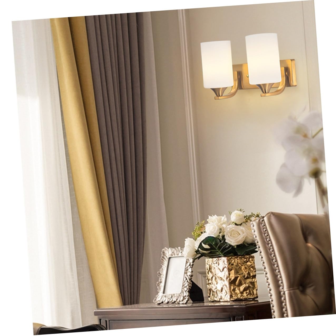 DOITOOL Paralume senza Sbavature Cilindrico E27 in Vetro Bianco 2 Pezzi per Lampadario Pendente Moderno per Luce a Soffitto e Parete