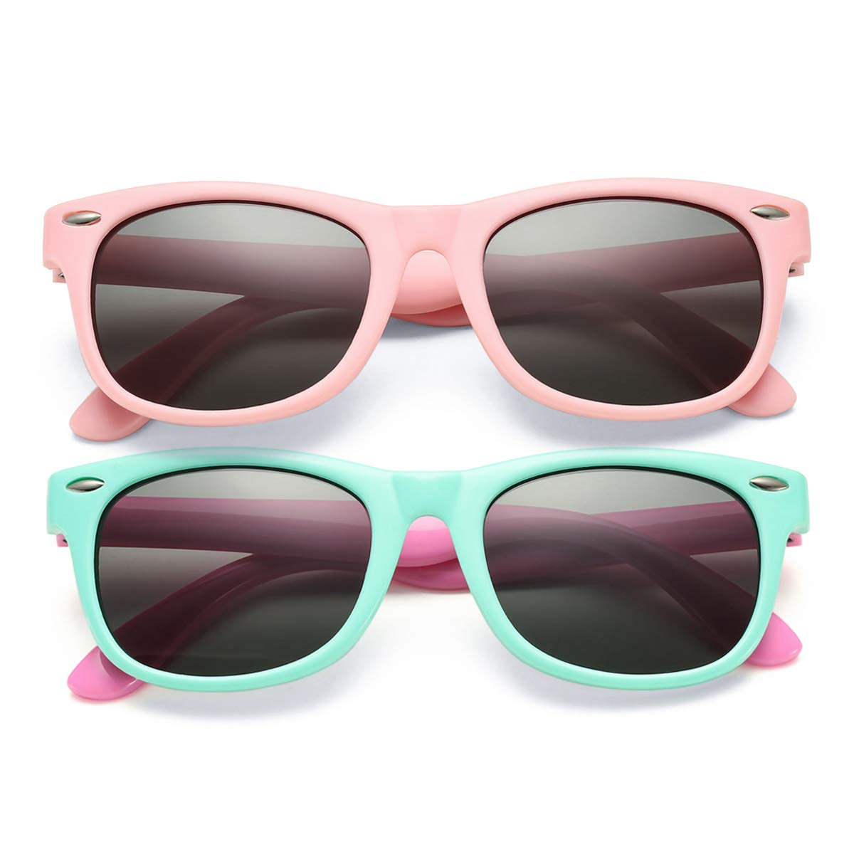 COASION Kids Polarized Sunglasses Age 3-9 Flexible Shades UV Protection
