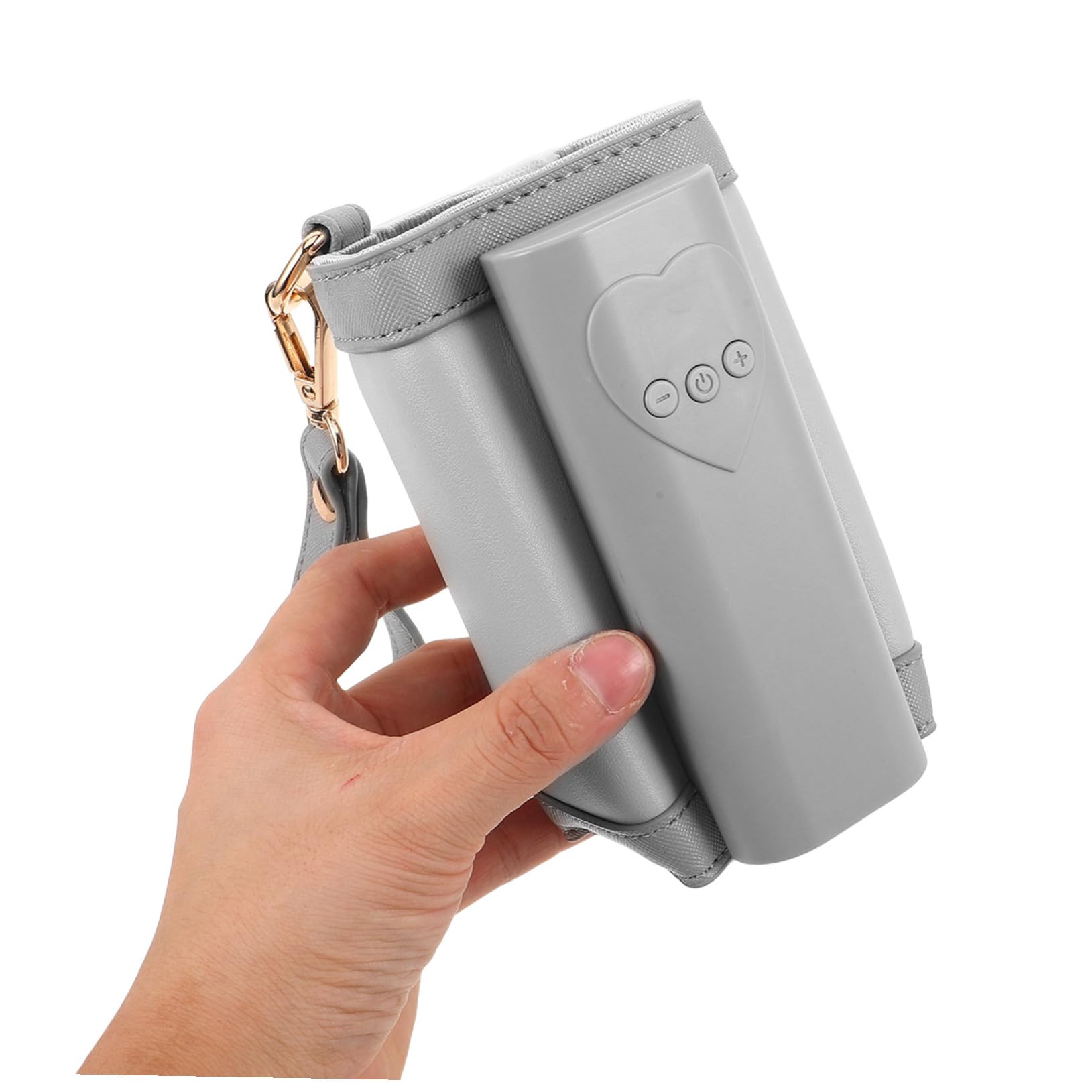 Homoyoyo Calienta Biberones para Llevar Funda Calefactora para Biberones Portátil Pu y Hardware Calentamiento Rápido, Ultracompacta para Cochecito y Viajes Familiares
