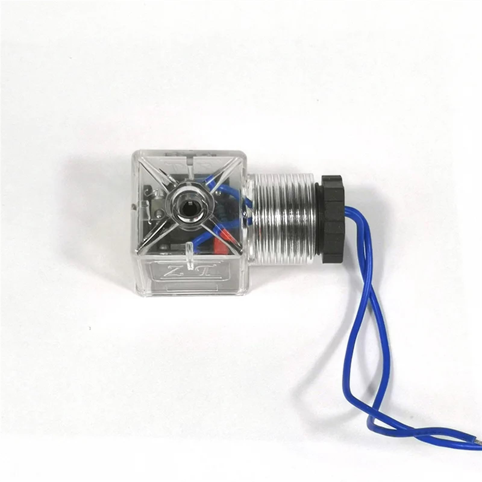 DLTBYWAQZ Solenoid Valve Coil Plug with Indicator Voltage 24V 220V 110V 12V(With Wire,AC110V)