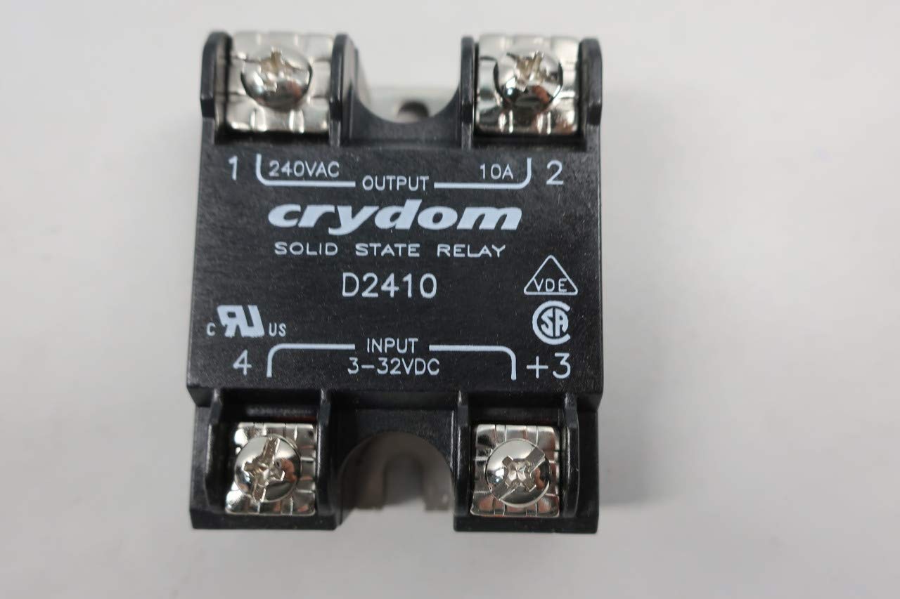 CRYDOM D2410 Solid State Relay 3-32V-DC 10A AMP 240V-AC