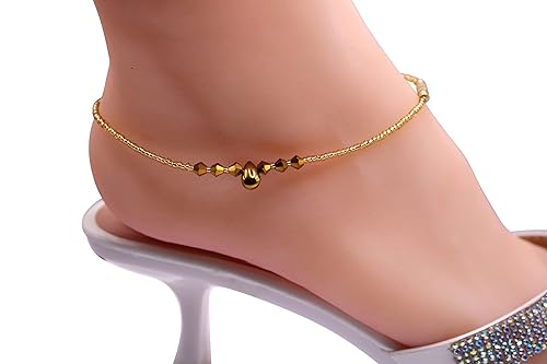 Miniatura 1 de Jaljali Handmade Beaded Anklet Ankle Bracelets for Women Anklets From West Africa Beach Anklets (Red)