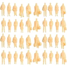 60PCS Model Figures 187 Scale H0 Unpainted Standing People Set For Model Train Scenes