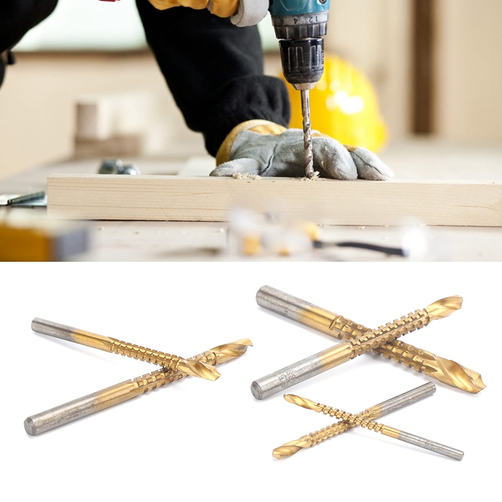 6-teiliges Wellenschliff-Bohrer-Set – 3-8mm, Aus Schnellarbeitsstahl, Für Holz, Weichmetall & DIY-Projekte