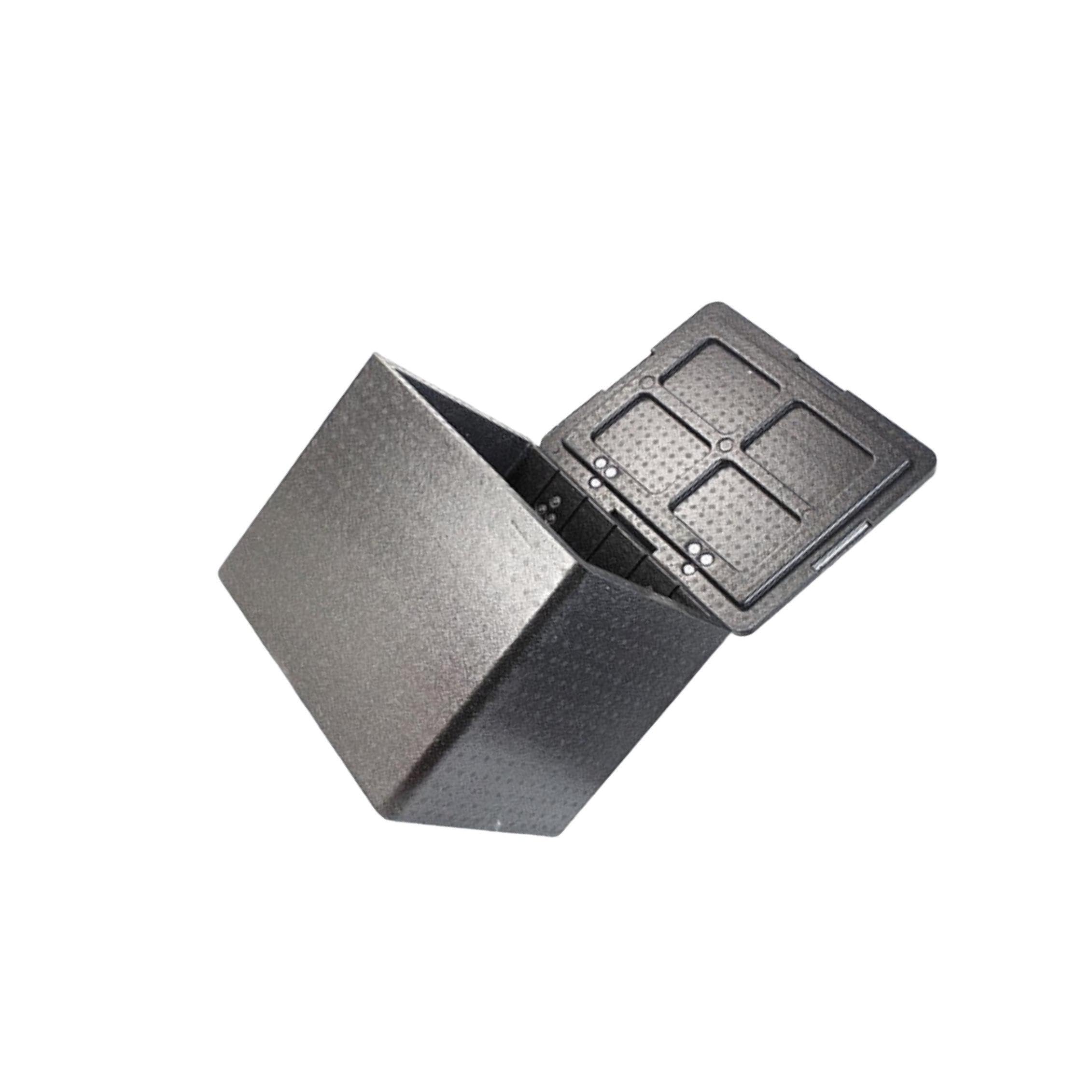 Caja isotérmica para alimentos frescos, ideal para mantener la comida caliente o fría. Perfecta para viajes en barco y acampadas. Fabricada en EPP, Negro, 43 litros